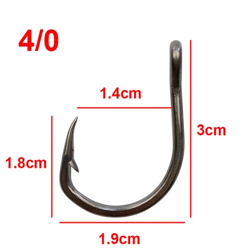 Live Bait Fishing Hooks 10827 Stainless Steel Saltwater Hooks 2//0-10//0