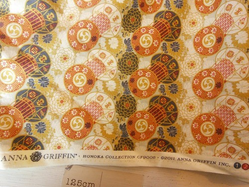 Japanese Print Blend Fabrics 110cm wide Cotton Fabric Per 10cm-cut as one piece