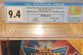 Sega Dreamcast TOY STORY: BUZZ LIGHTYEAR STAR COMMAND - CGC GRADED 9.4 A+ Sealed