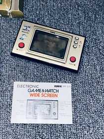 NINTENDO GAME AND & WATCH Popeye w/ BOX & Manual Booklet 1981 JAPAN