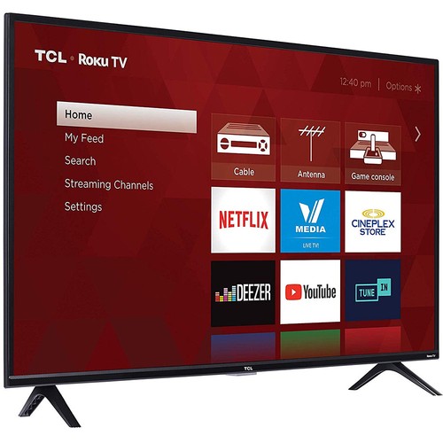 TCL 40S325 40-Inch Class LED 3-Series 1080p 3 HDMI USB Smart Roku TV Black