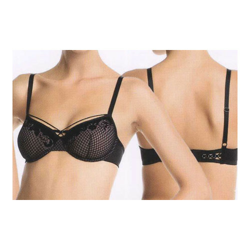 Marlies Dekkers Black /"Joni Mitchell/" Soft Cup U//W Velvet Balconette Bra