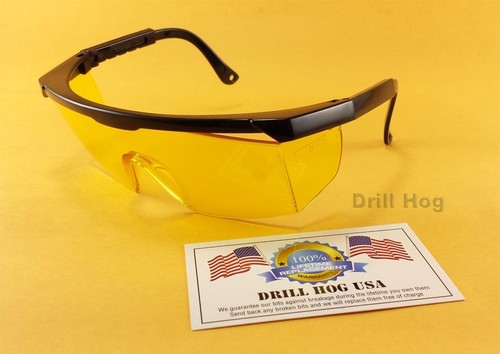 Yellow Safety Glasses Amber Goggles Eye Protection Shooting Glasses Shooters