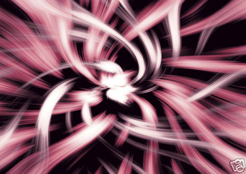 Lienzo Grande Arte Abstracto Rosa y Negro giros A1