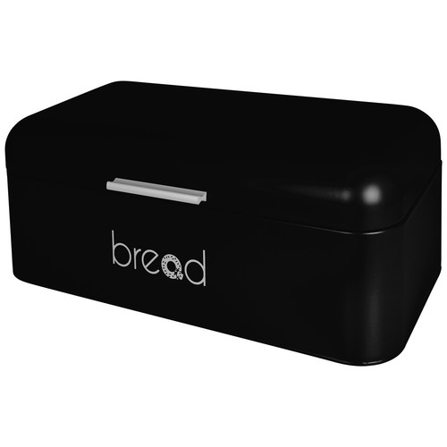 Brotkasten Brotbehälter Brotdose Brotbox Brottopf Brot Brötchen Box Schwarz NEU