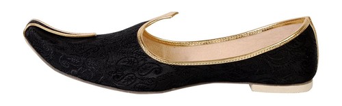 Mojari Indian Handmade Men Shoes Punjabi Khussa Flip-flops Wedding Flat US 6-11