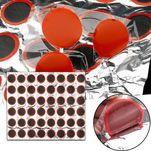 48pcs Rubber puncture patches bicycle bike tire tyre tube repair cycle patch kit