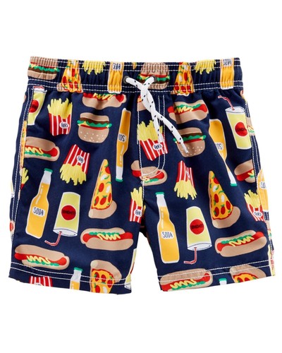 Carter/'s Baby Boys Hot Dog Rashguard Swim Top Trunks New