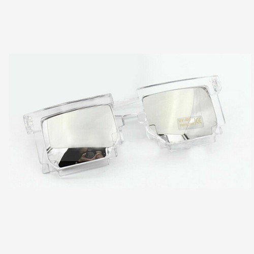 Sonnenbrille Retrobrille Pixelbrille Nerd 80er Kult gamer sunglasses Unisex Neu