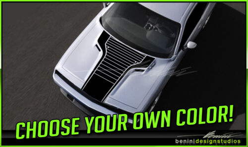 Dodge Challenger Hood T Stripes Graphics 2008 2009 2010 2011 2012 2013 2014 #3