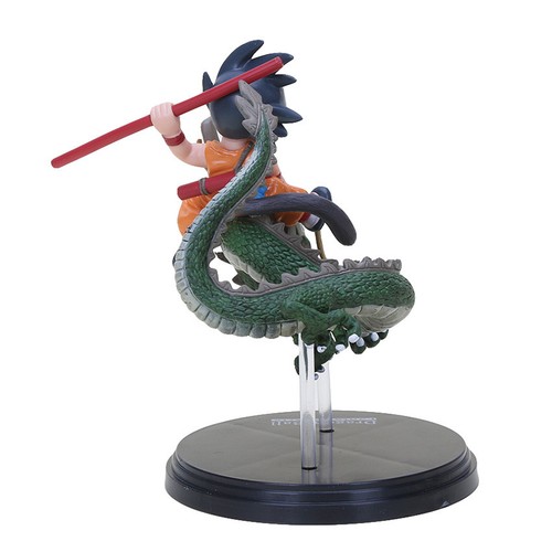 Dragon Ball Z Super Saiyan Goku with Shenron Riding PVC Action Figure Toy 14CmA5