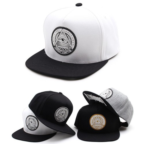 Unisex Mens Womens Illuminati Eye Premier Snapback Baseball Cap Hip-hop Hats