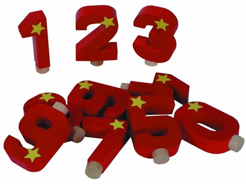 Geburtstagszahl 1 für Niermann Kerzenhalter Holz Happy-Zahl Geburtstag Kinder