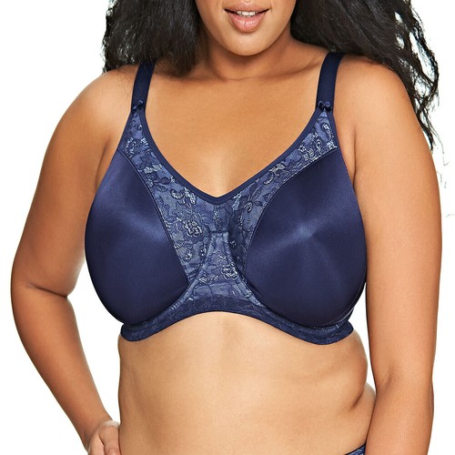 Size 40F Goddess Yvette UW Seam-Free Bra Navy 6750