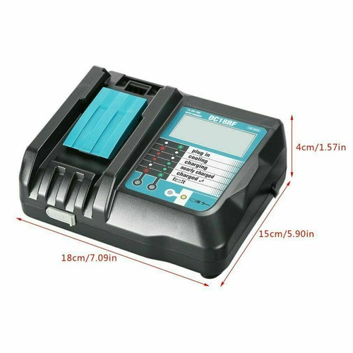 DC18RF Schnellladegerät für Makita Akku 14,4 V-18 V Lithium 3,5 A USB Anschluss