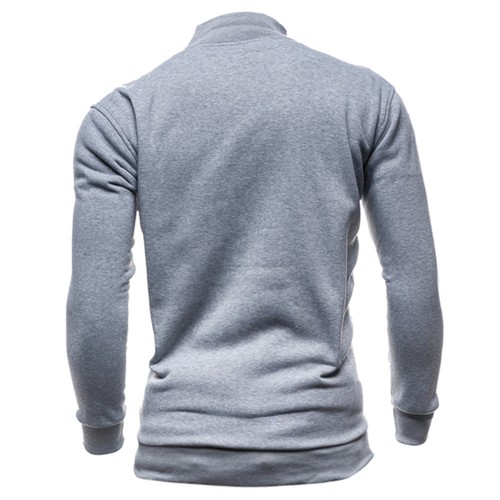 Men Spring Full Winter Leisure Sports Cardigan Zipper Sweatshirt Top Jacket Coat
