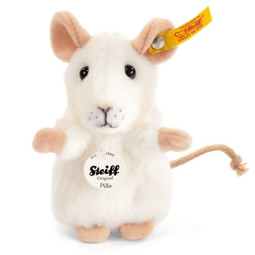 Steiff Pilla Mouse white with FREE gift box EAN 056215