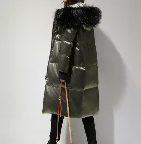 Womens Long Oversized Thicken Hooded Duck Down Jacket Puffer Outwear Warm Winter