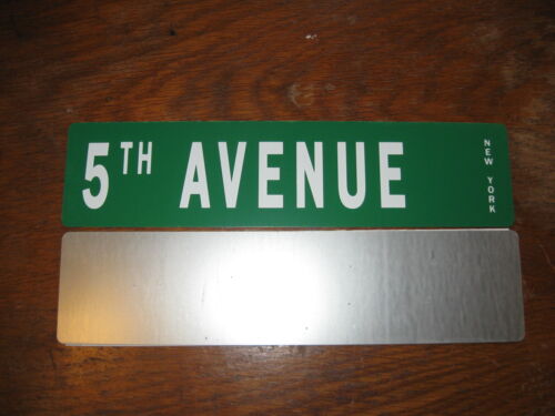 5 th Avenue New York Plaque de rue publicitaire USA 