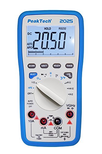 Multimetro digitale 3 //5//6 cifre con interfaccia USB, cat. Peak Tech P1w