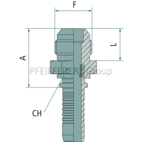 Pressnippel AGJ JIC PN 12 AGJ 3//4/"