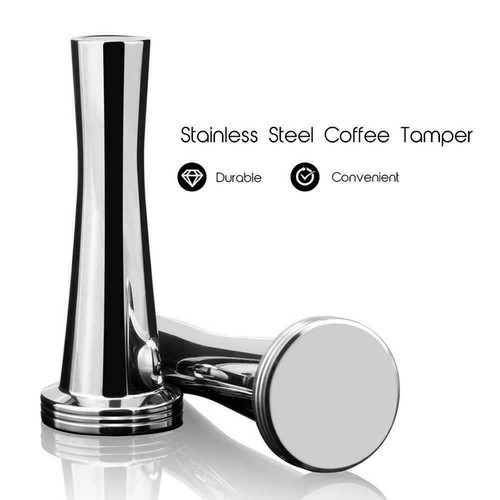 i Cafilas Stainless Steel Coffee Tamper Barista Espresso Flat Base Press Tool