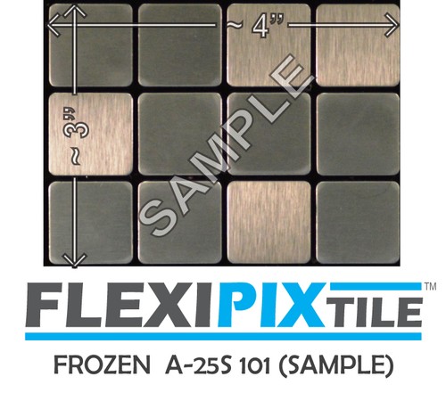 FLEXIPIXTILE Peel /& Stick Kitchen Backsplash Bath Accent Wall-Frozen Sample