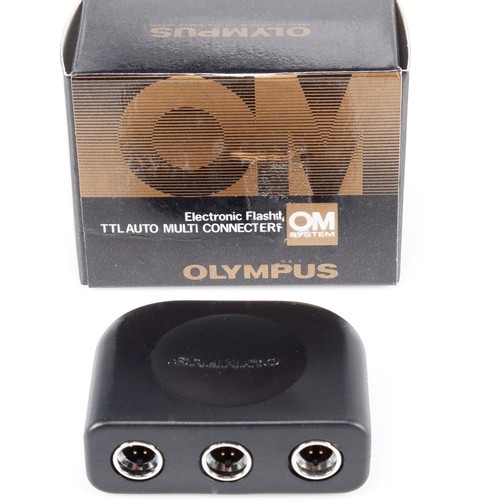 Olympus OM original Blitzverteiler TTL Auto Multi Connector 3x neuwertig
