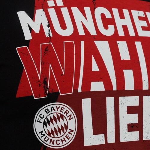 Shirt kompatibel FCB Bayern München T-Shirt schwarz Münchens wahre Liebe