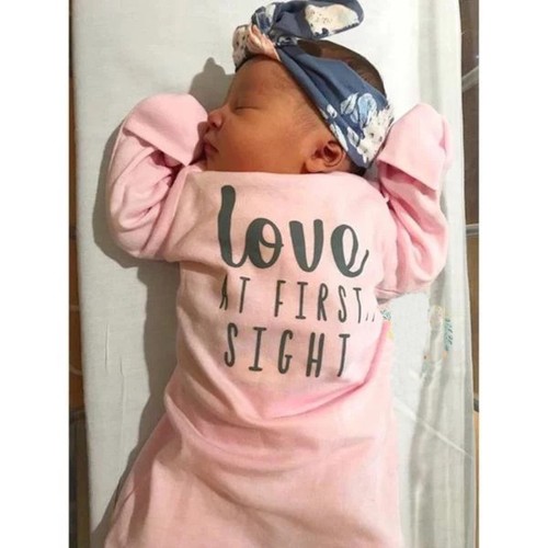 US 2Pcs Newborn Baby Girl Cotton Swaddle Wrap Blanket Sleeping Bag Sleepsack Set