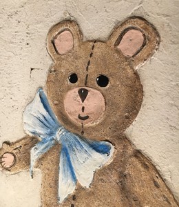 Shirley-Cooper-Original-Oil-Painting-Of-a-Teddy-Bear