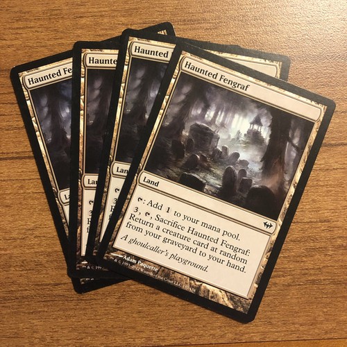 Dark Ascension Common LP MTG Haunted Fengraf 4X X4 Land