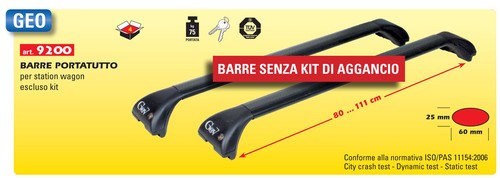 BARRE PORTAPACCHI PORTATUTTO FORD FOCUS SW STATION WAGON 2018 2019