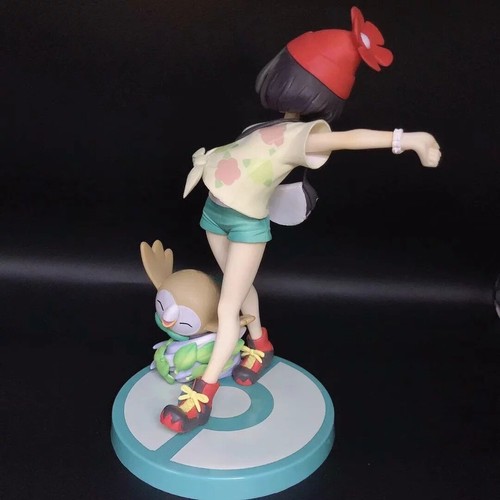 Pokemon Series Selene Mizuku With Mokuroh Rowlet 1//8 Scale PVC Figure New In Box