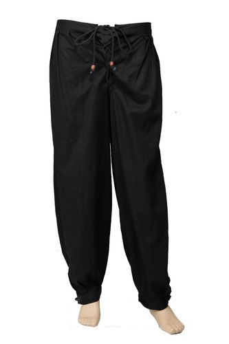 Renaissance Unisex Harem Caribbean Pirate Medieval Pants Maroon Red Trouser
