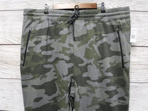 Brooklyn Cloth Mens 2XL Green /& Grey Fleece Knit Tapered Leg Jogger Pants New