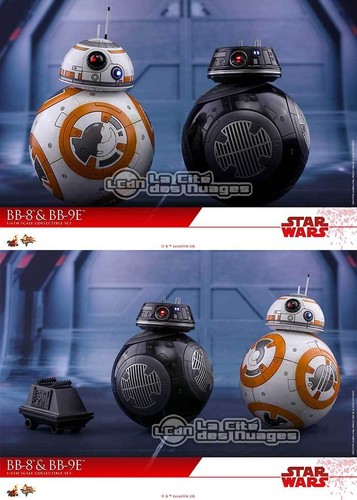 Hot Toys MMS442 Star War Ep VIII The Last Jedi BB-8 /& BB-9E 1//6 2-Pack Figures