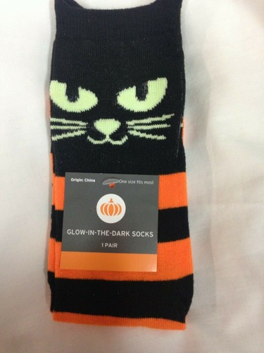 Details about / Glow in the Dark Halloween Socks One Size Fits Most NWT
