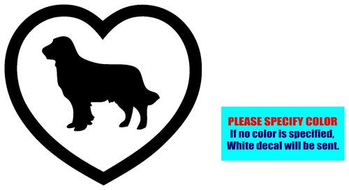 Golden Retriever HEART #013 Vinyl decal sticker Graphic Die Cut CAR Truck 6/"