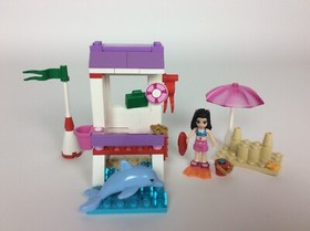 LEGO Friends #41028 Set - "Emma's Lifeguard Post" - 100% Complete with Manual