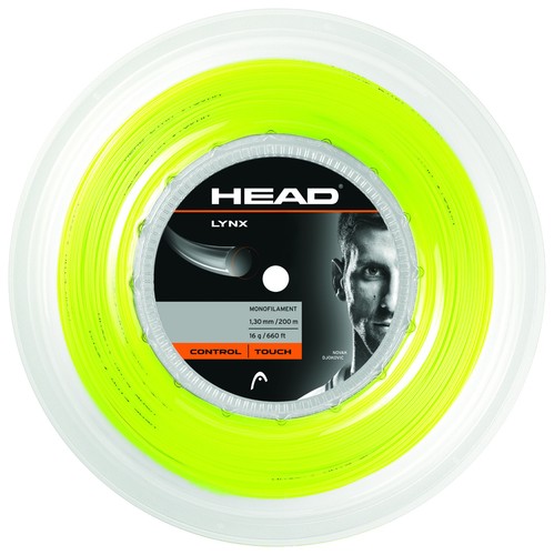 0,36€//m Head Lynx 125 Yellow 200 m Tennissaiten