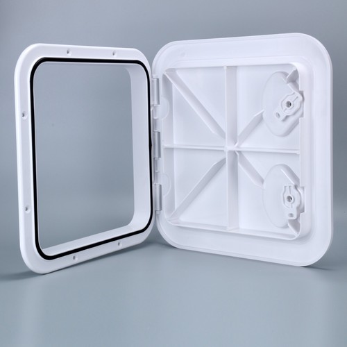 14-3//4/"X14-1//2/" White Marine Boat Deck Access Hatch /& Lid Caravan Yacht Kayak
