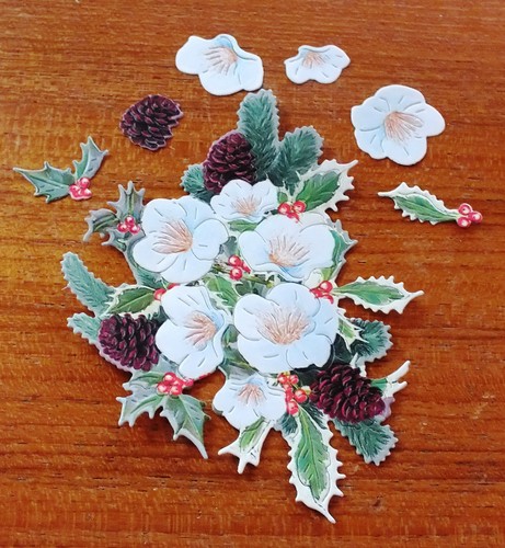 X 6 ensembles Tattered Lace Charisma 250gsm DIE CUTS-Holly 10 combinaisons de couleurs