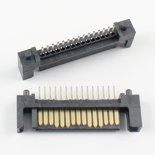 5Pcs Sata 15 Pin DIP Type Male Straight Adapter Connector For Hard Drive HDD