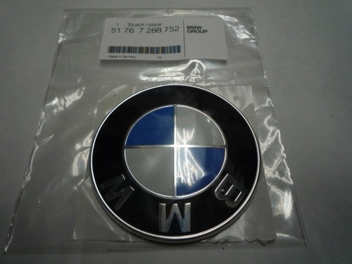 BMW Genuine 82mm Front Bonnet Hood /& Boot Trunk Emblem Badge 51767288752 LLOYD
