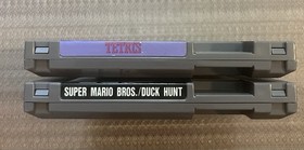 Nintendo NES Super Mario Bros.-Duck Hunt-TETRIS- Lot Of 2 Games