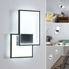 34W LED Wall Lamp Indoor Modern Wall Light Cool White Metal Sconce Living Room