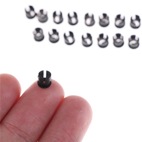 OJ 20PCS 3mm Black Plastic LED Holder Case Clip Display Panel LW new
