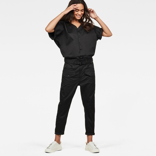 Black G-Star Raw Womens S//S Lorin Jumpsuit