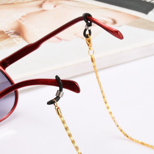 Métal Cordelette Chaîne Cordon à Lunettes Attache Porte Lecture Support Sangle